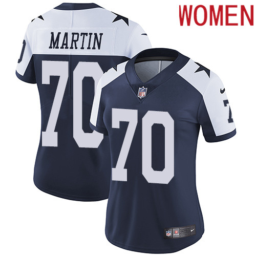 2019 women Dallas Cowboys #70 Martin blue Nike Vapor Untouchable Limited NFL Jersey